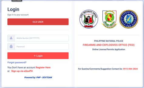 https://feo.pnp.csg.org|Update your account to the new FEO Online System.